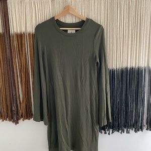 Green Lou and Grey sweater dress.